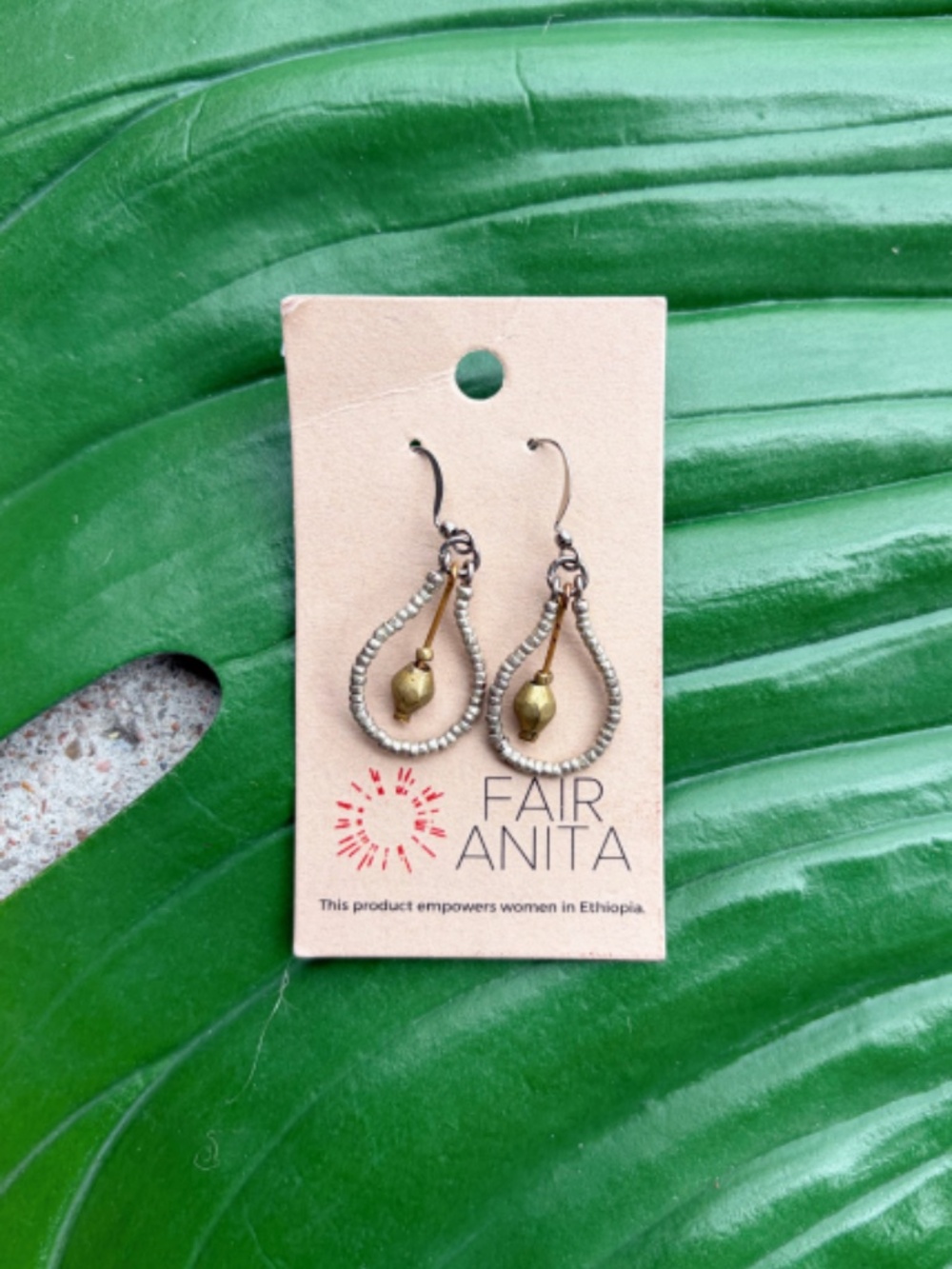 Fair Anita Fair Trade Drop Artillery Earrings - Mixed Metals